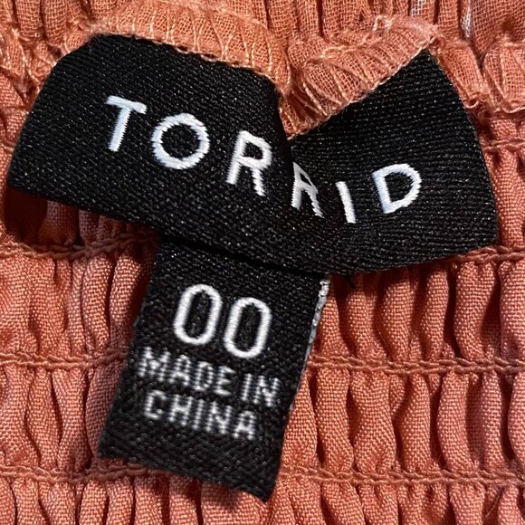 Torrid Falling Daisy Floral Print Babydoll Chiffon Cami #11686023 Size 00 - Picture 3 of 8